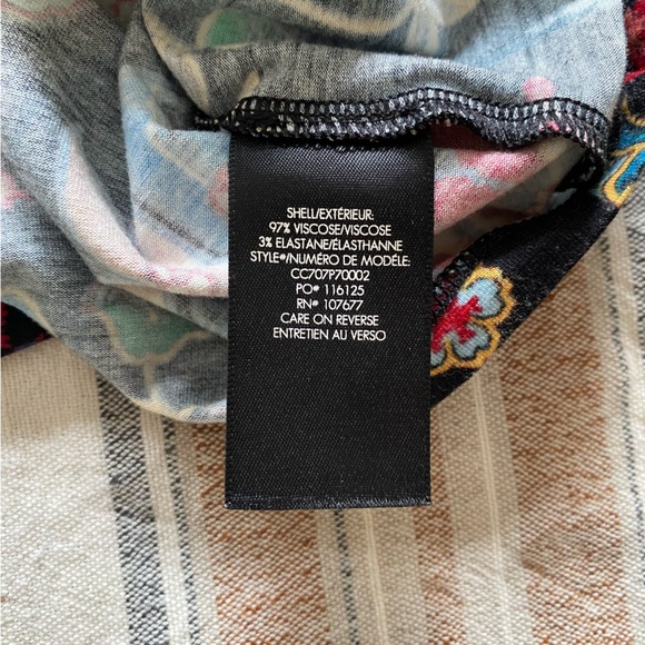 Alice + Olivia Delaina Colorful Floral Long Sleeve Crop Top XS - Picture 14 of 15